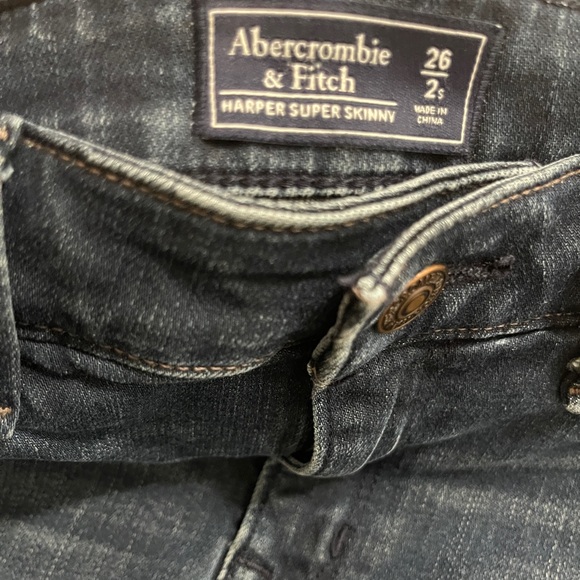 Abercrombie & Fitch Womens Jeans Size 26 Blue Harper Skinny Denim - Picture 5 of 8